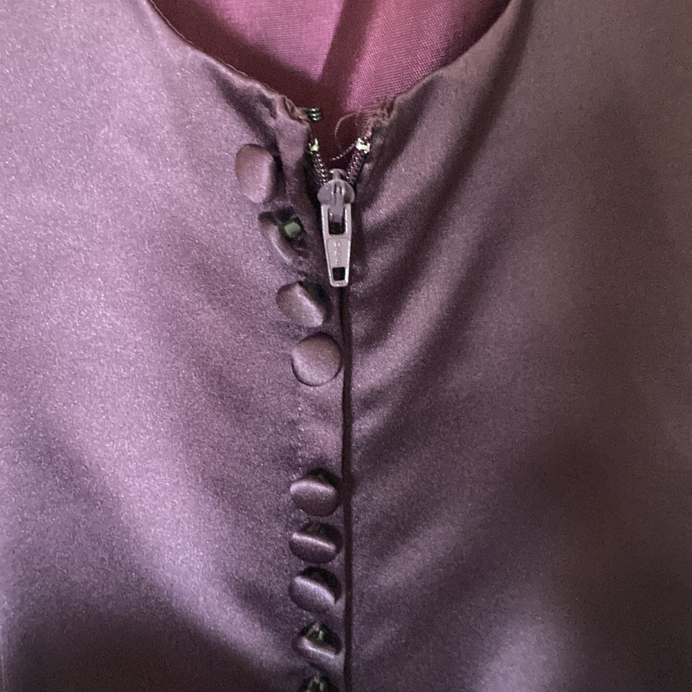 Vintage burgundy, plum, purple wine, Michelangelo for dress - Picture 8 of 10